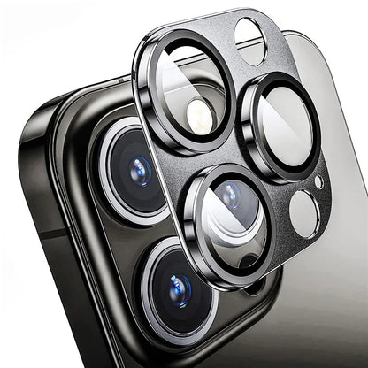 ENKAY HAT PRINCE For iPhone 16 Pro / 16 Pro Max Camera Lens Protector Aluminum Alloy + Tempered Glass