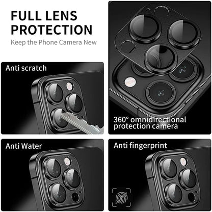 ENKAY HAT PRINCE For iPhone 16 Pro / 16 Pro Max Camera Lens Protector Aluminum Alloy + Tempered Glass