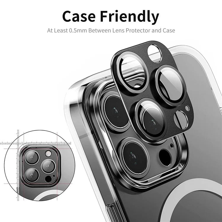 ENKAY HAT PRINCE For iPhone 16 Pro / 16 Pro Max Camera Lens Protector Aluminum Alloy + Tempered Glass