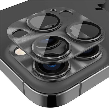 HAT PRINCE For iPhone 16 Pro / 16 Pro Max Integrated Camera Lens Protector Aluminum Alloy + Tempered Glass Lens Film