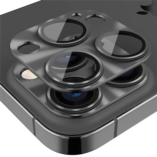 HAT PRINCE For iPhone 16 Pro / 16 Pro Max Integrated Camera Lens Protector Aluminum Alloy + Tempered Glass Lens Film