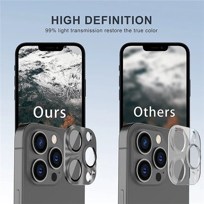 HAT PRINCE For iPhone 16 Pro / 16 Pro Max Integrated Camera Lens Protector Aluminum Alloy + Tempered Glass Lens Film