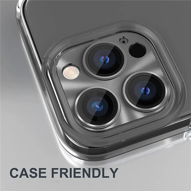 HAT PRINCE For iPhone 16 Pro / 16 Pro Max Integrated Camera Lens Protector Aluminum Alloy + Tempered Glass Lens Film