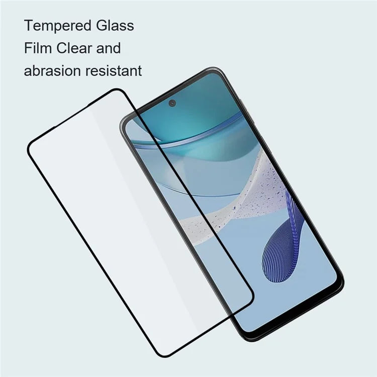 AMORUS Tempered Glass Film for Motorola Moto E14 4G / G04 4G / G04s 4G / G24 4G / G24 Power Screen Protector - Black