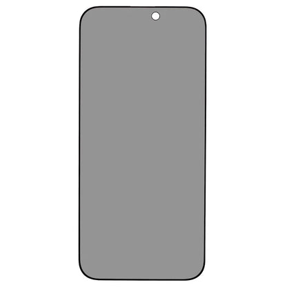For iPhone 16 Pro Max 180-Degree Anti-Spy Screen Protector Matte Silk-Printing Tempered Glass Film