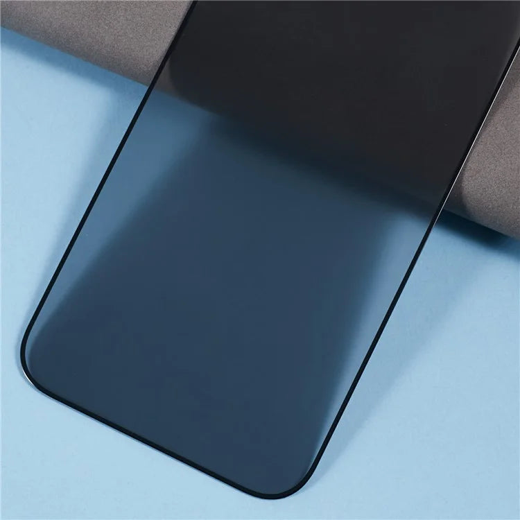 For iPhone 16 Pro Max 180-Degree Anti-Spy Screen Protector Matte Silk-Printing Tempered Glass Film