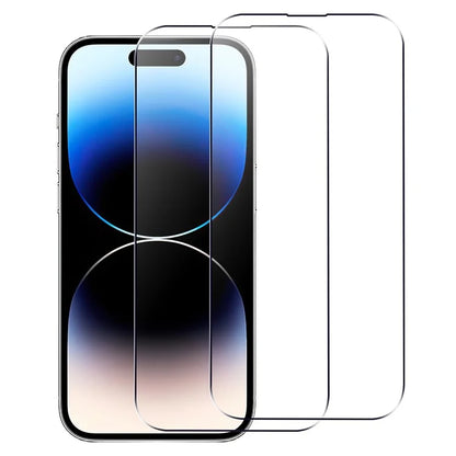 2Pcs For iPhone 16 Plus Screen Protector Anti-explosion 2.5D Arc Edge HD Clear Tempered Glass Screen Film