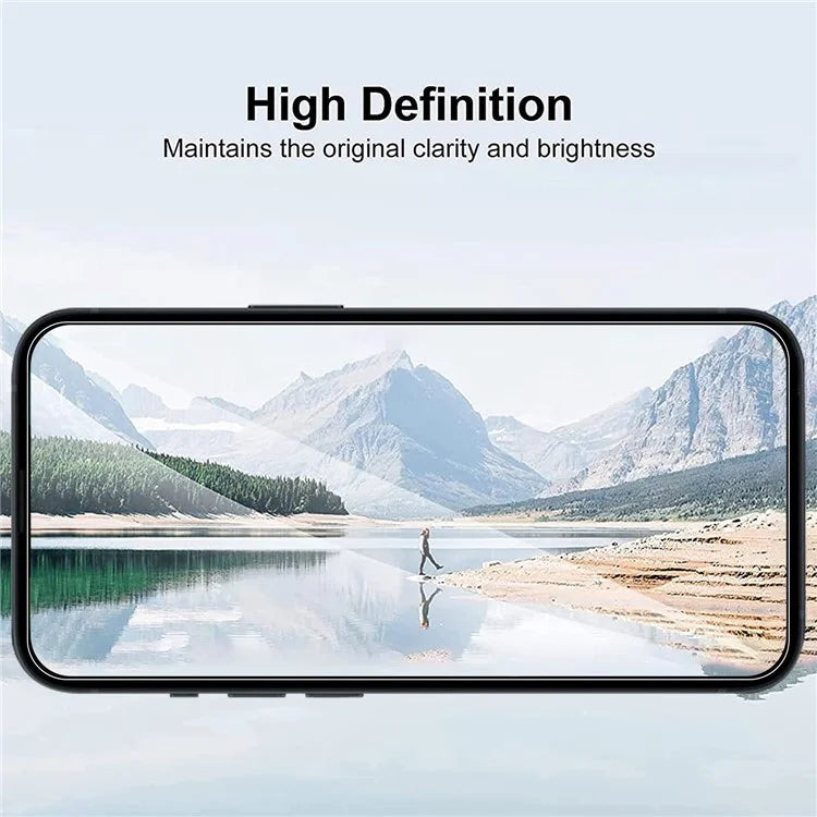 2Pcs For iPhone 16 Plus Screen Protector Anti-explosion 2.5D Arc Edge HD Clear Tempered Glass Screen Film