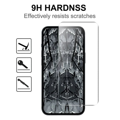 2Pcs For iPhone 16 Pro Max 2.5D Arc Edge HD Clear Screen Protector Anti-explosion Tempered Glass Screen Film