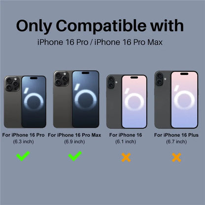NORTHJO For iPhone 16 Pro / 16 Pro Max Camera Lens Protector Black Circles Tempered Glass HD Clear 3D Full Coverage