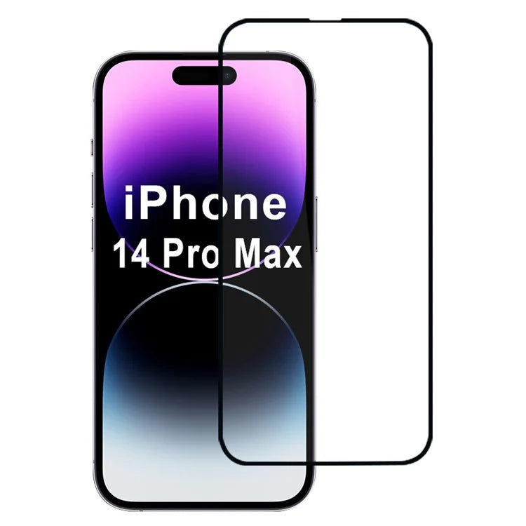 For iPhone 14 Pro Max Screen Protector 2.5D High Aluminum-Silicon Glass Film