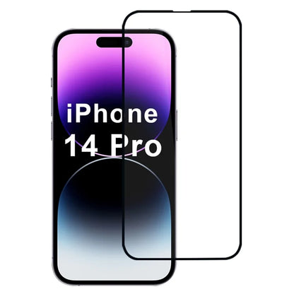 For iPhone 14 Pro Screen Protector 2.5D Full Glue Silk Printing Film