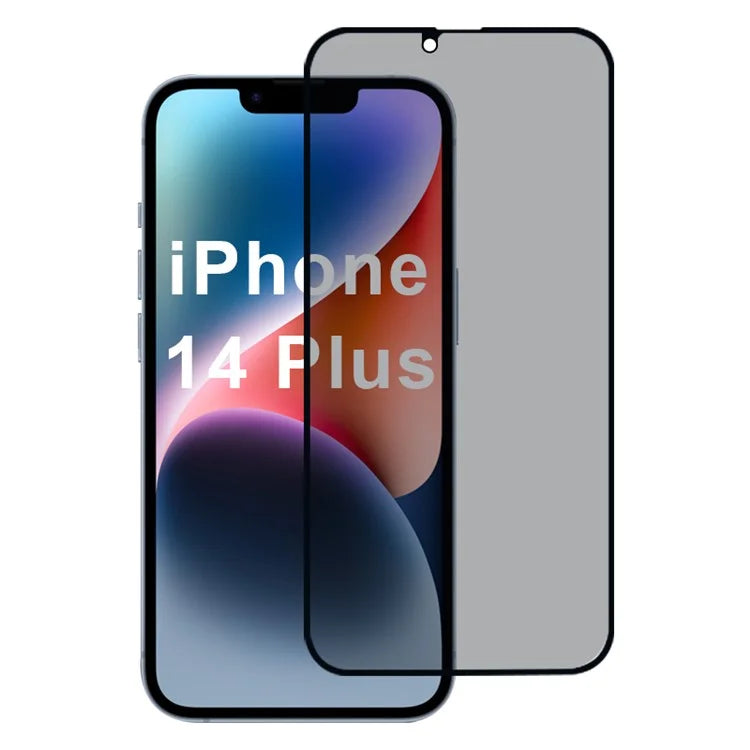 For iPhone 14 Plus 2.5D Screen Protector Anti Spy Private Full Coverage
