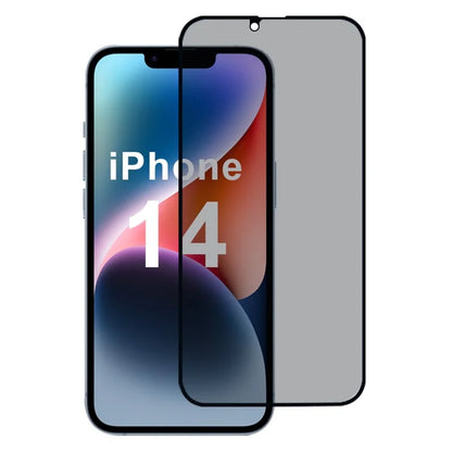 For iPhone 14 Privacy Screen Protector Full Cover Silk Printing Film