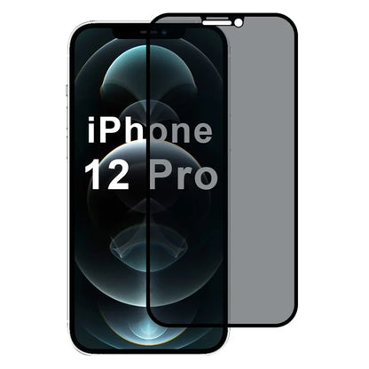 For iPhone 12 / 12 Pro Anti-Spy Screen Protector 2.5D Silk Printing Film Guard