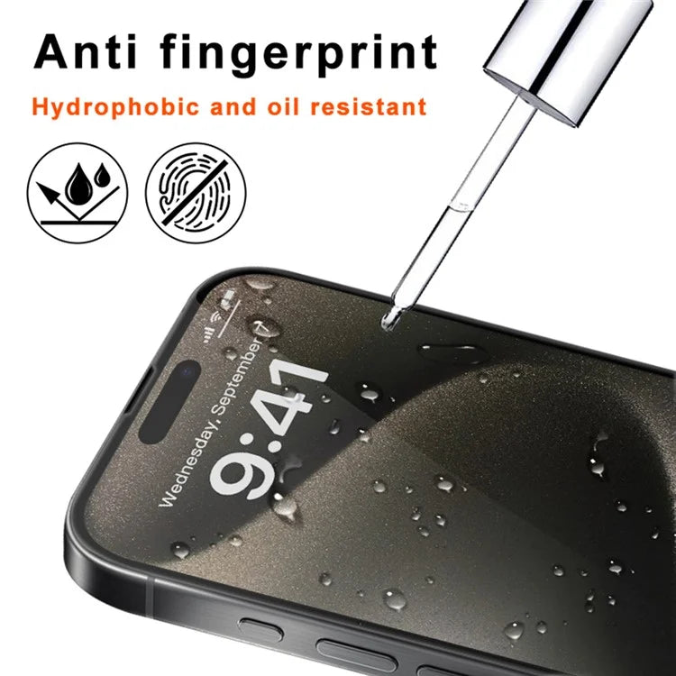 10Pcs  /  Pack For iPhone 14 Pro Screen Protector 28-Degree Anti Spy 2.5D Silk Printing Film