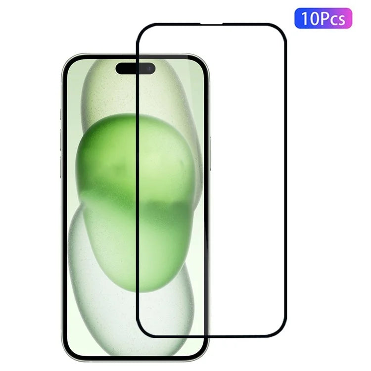10Pcs For iPhone 15 Plus Screen Protector High Aluminium-Silicon HD Clear Film