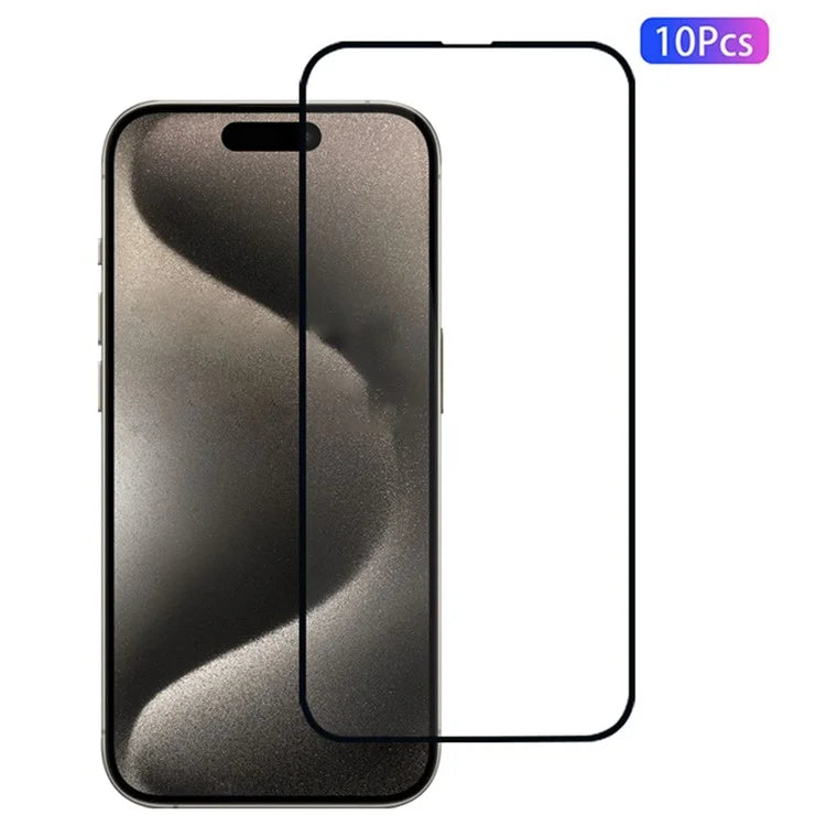 10Pcs For iPhone 15 Pro Screen Protector High Definition High Aluminium-Silicon Film