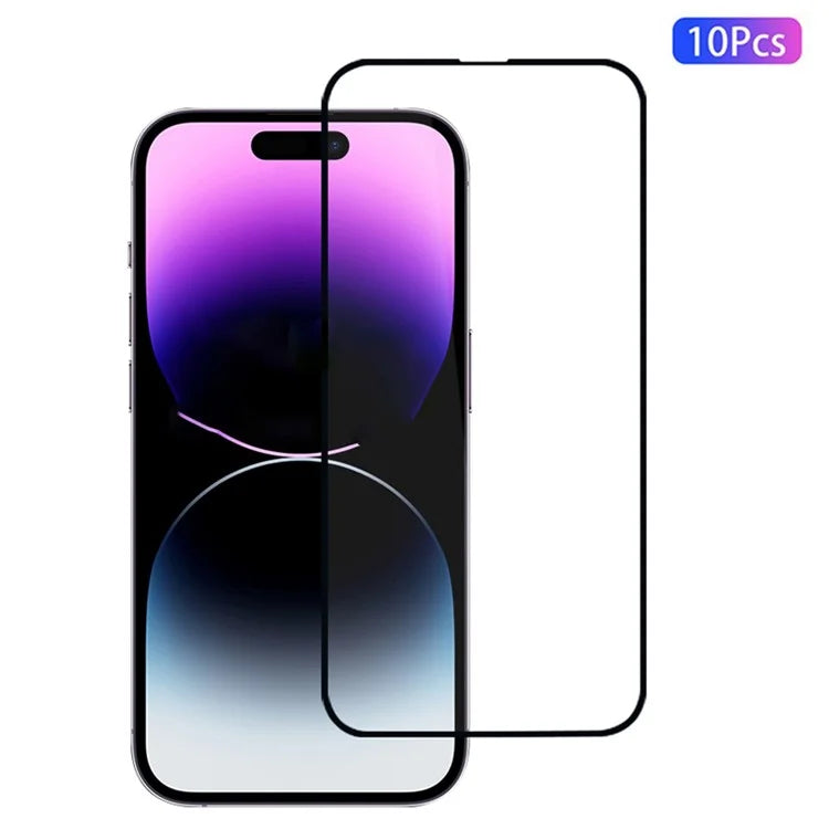 10Pcs For iPhone 14 Pro Max Full Screen Protector High Aluminium-Silicon Film