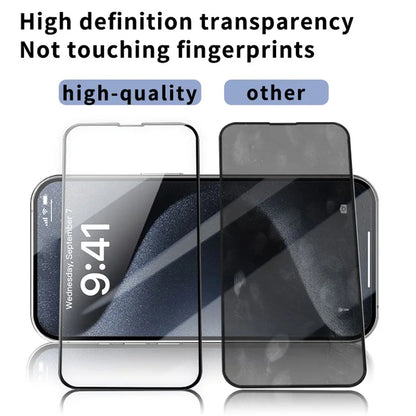 10Pcs For iPhone 13 Pro Screen Protector Full Glue Silk Printing Shatter-proof