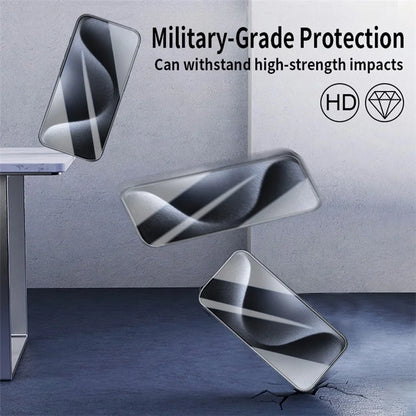10Pcs For iPhone 13 Pro Screen Protector Full Glue Silk Printing Shatter-proof