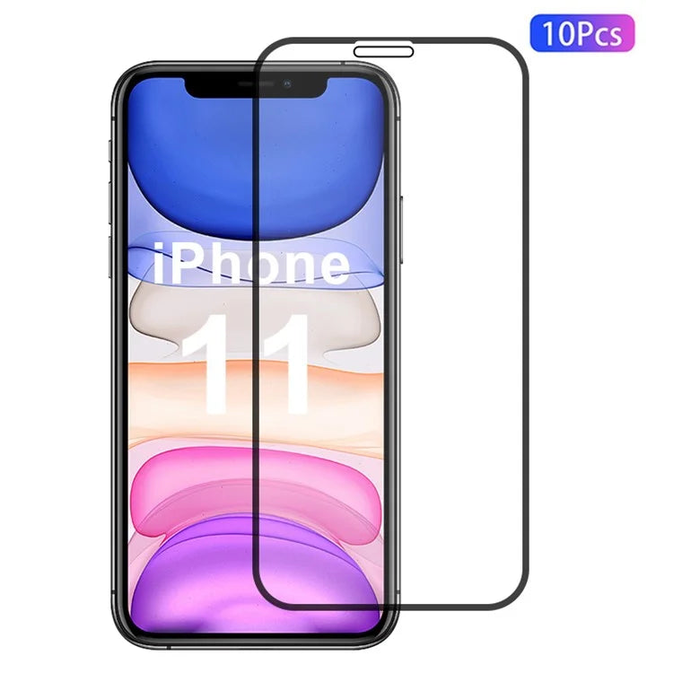 10Pcs For iPhone 11 Screen Protector Anti-scratch Silk Printing Protective Film