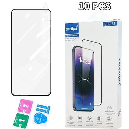 RURIHAI 10Pcs For Realme 12 4G / 12+ 5G Secondary Hardening High Aluminum-Silicon Glass Film