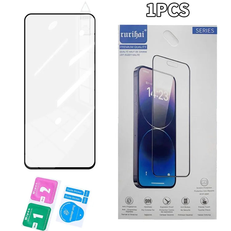 RURIHAI For Realme 12 4G / 12+ 5G Secondary Hardening High Aluminum-Silicon Glass HD Clear Film