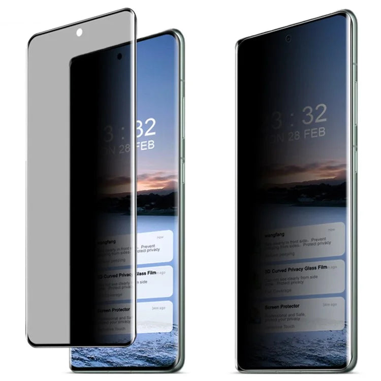 IMAK For OnePlus Ace 3 Pro 5G Anti-Peep Privacy Screen Protector 3D Curved Edge