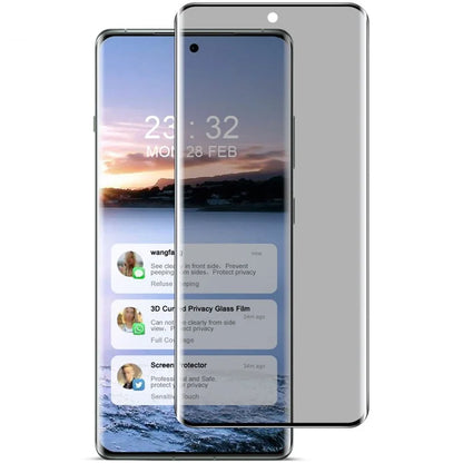 IMAK For OnePlus Ace 3 Pro 5G Anti-Peep Privacy Screen Protector 3D Curved Edge