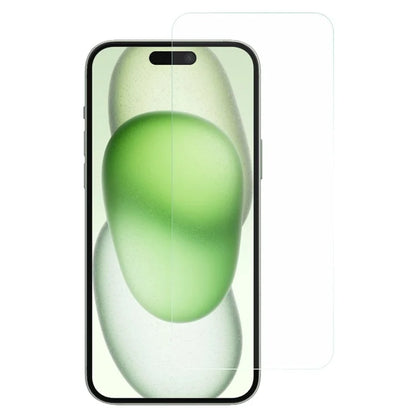 For iPhone 16 Screen Protector 2.5D High Aluminium-Silicon Glass Film Electroplated Coating