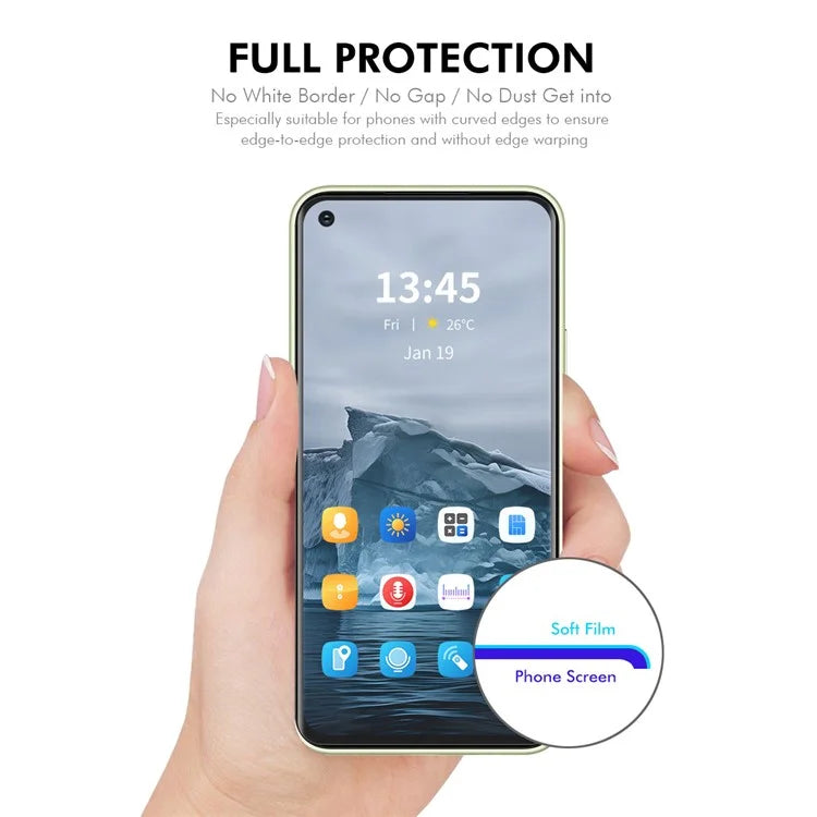 ENKAY HAT PRINCE For Oppo A76  /  A36 Screen Protector TPE+PET+TPU Soft Film
