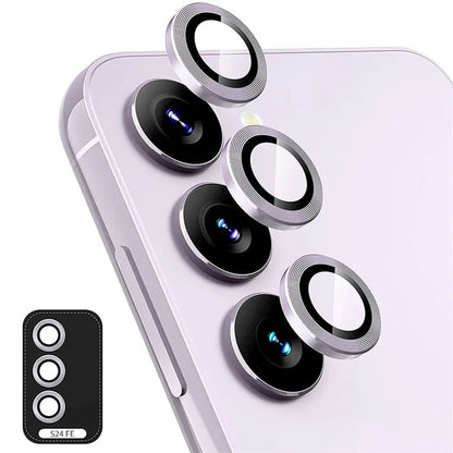 ENKAY HAT PRINCE 1Set For Samsung Galaxy S24 FE Camera Lens Protector Metal Ring Lens Film