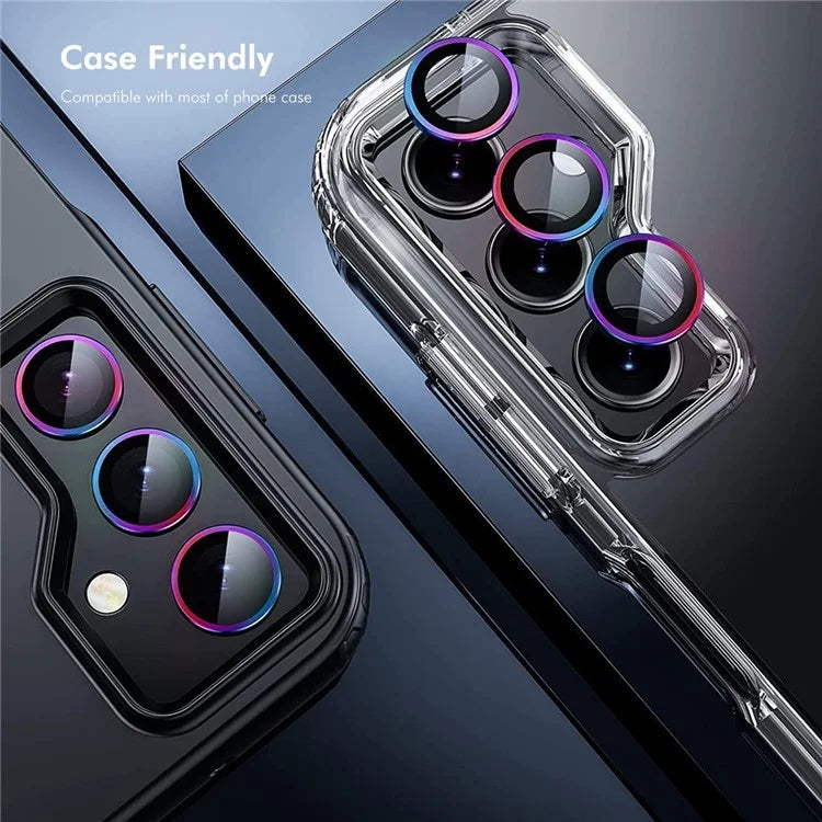 ENKAY HAT PRINCE 1Set For Samsung Galaxy S24 FE Camera Lens Protector Metal Ring Lens Film