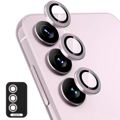 ENKAY HAT PRINCE 1Set For Samsung Galaxy S24 FE Camera Lens Protector Metal Ring Lens Film