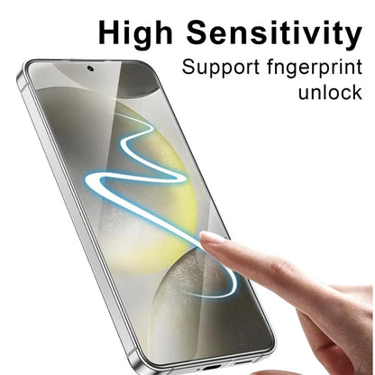 10Pcs For Samsung Galaxy M35 5G Screen Protector Silk Printing Edge Full Coverage