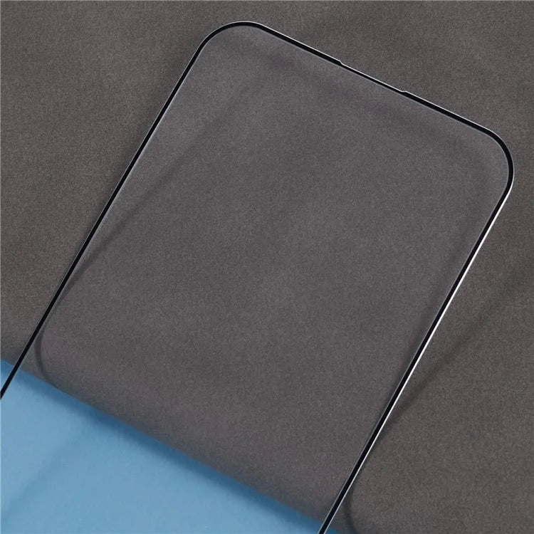For iPhone 15 Screen Protector Ultra Clear Metal Frame + Tempered Glass Film