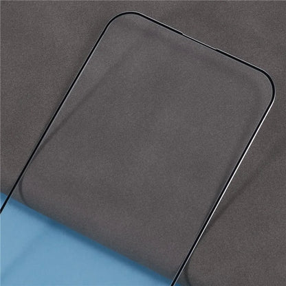 For iPhone 15 Screen Protector Ultra Clear Metal Frame + Tempered Glass Film