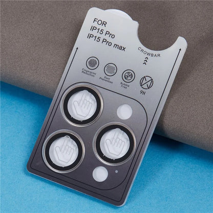 For iPhone 15 Pro / 15 Pro Max Camera Lens Protector AF+AR Anti-Reflective Electroplating Tempered Glass Lens Film