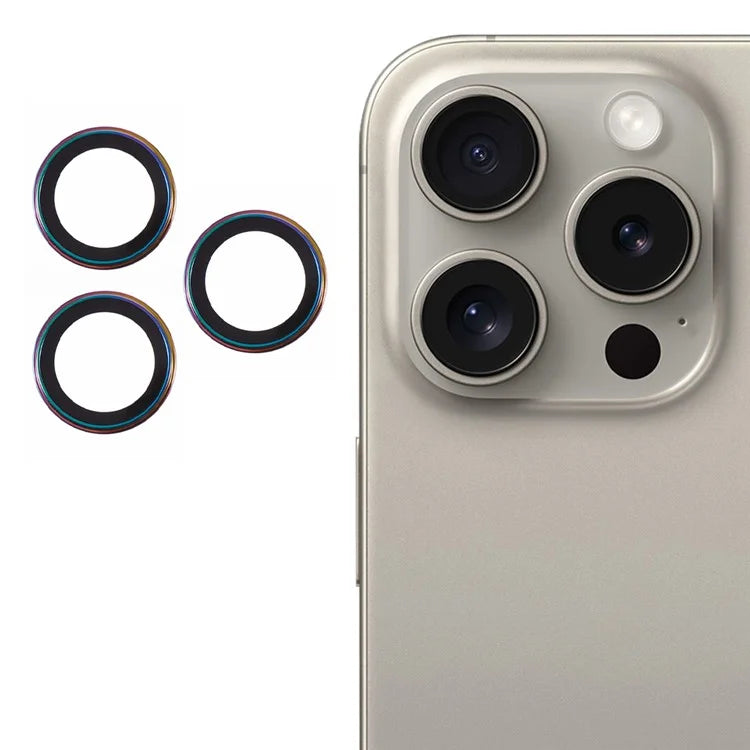 For iPhone 15 Pro / 15 Pro Max Camera Lens Protector AF+AR Anti-Reflective Electroplating Tempered Glass Lens Film