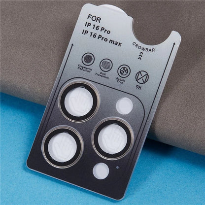 For iPhone 16 Pro / 16 Pro Max Camera Lens Protector Electroplating AF+AR Tempered Glass Lens Film