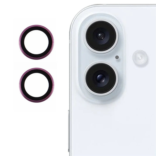 For iPhone 16 / 16 Plus Camera Lens Film Electroplating AF+AR Tempered Glass Lens Protector