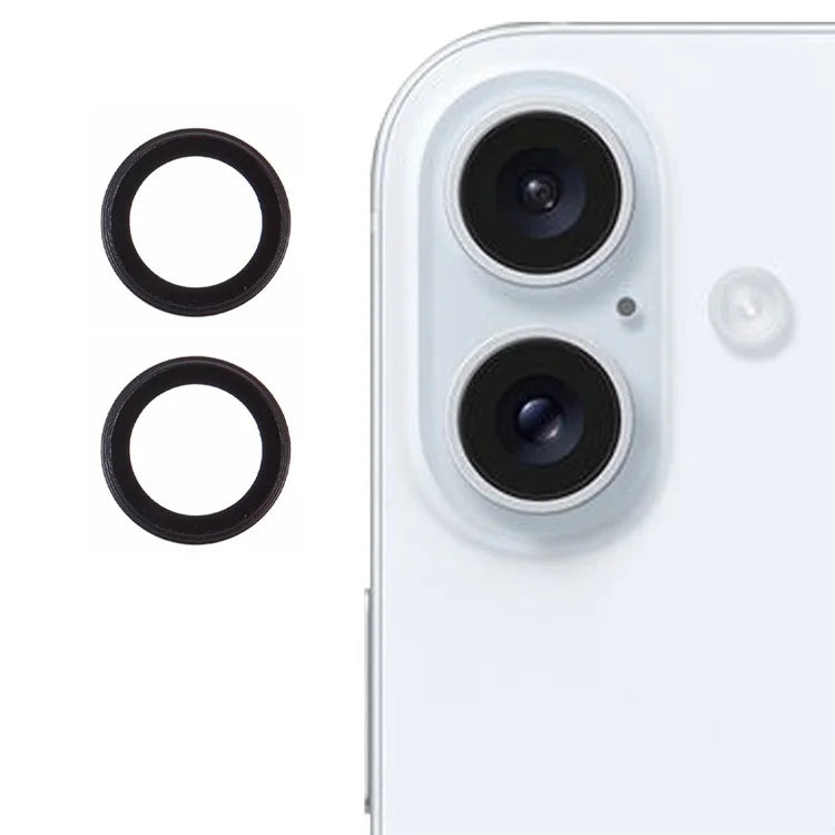 For iPhone 16 / 16 Plus Camera Lens Film Electroplating AF+AR Tempered Glass Lens Protector