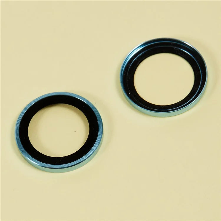 For iPhone 16 / 16 Plus Camera Lens Protector Electroplating AR Metal Frame+Tempered Glass Lens Film