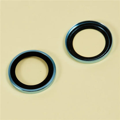 For iPhone 16 / 16 Plus Camera Lens Protector Electroplating AR Metal Frame+Tempered Glass Lens Film