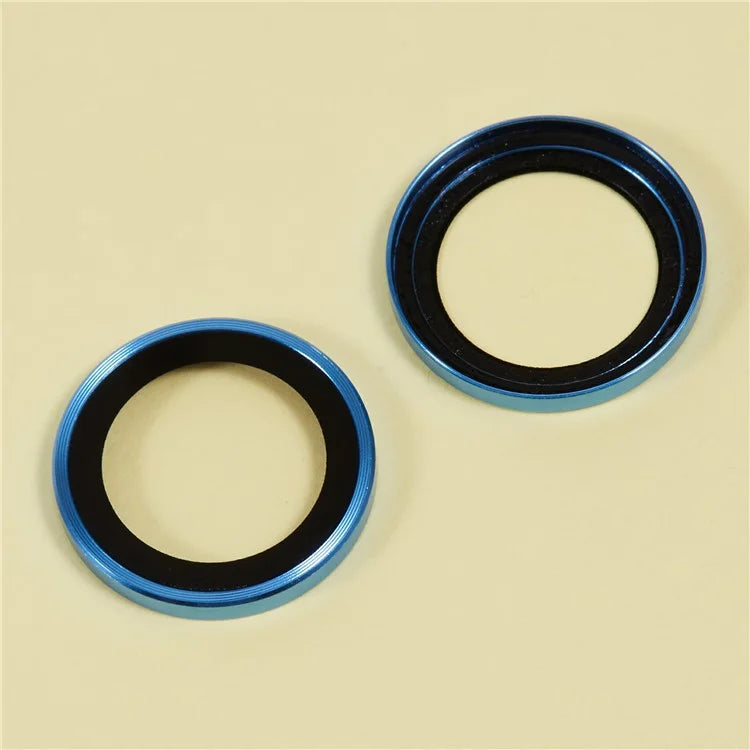 For iPhone 16 / 16 Plus Camera Lens Protector Electroplating AR Metal Frame+Tempered Glass Lens Film