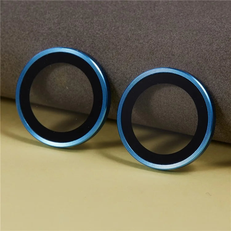 For iPhone 16 / 16 Plus Camera Lens Protector Electroplating AR Metal Frame+Tempered Glass Lens Film