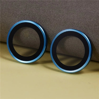 For iPhone 16 / 16 Plus Camera Lens Protector Electroplating AR Metal Frame+Tempered Glass Lens Film
