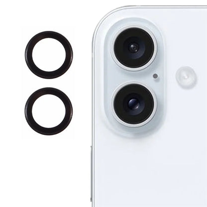 For iPhone 16 / 16 Plus Camera Lens Protector Electroplating AR Metal Frame+Tempered Glass Lens Film