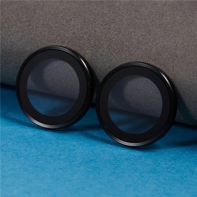 For iPhone 16 / 16 Plus Camera Lens Protector Electroplating AR Metal Frame+Tempered Glass Lens Film